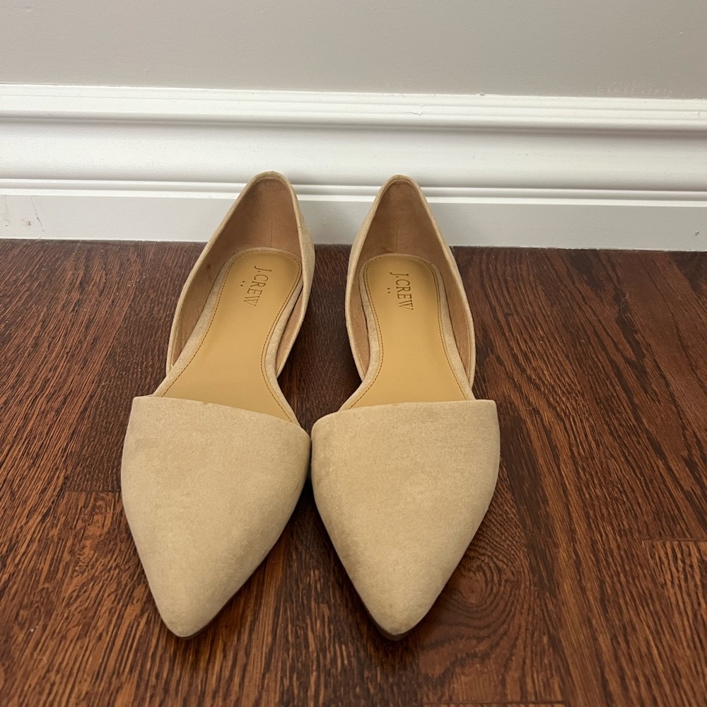 J. Crew Tan Flats Elegant Suede Loafers